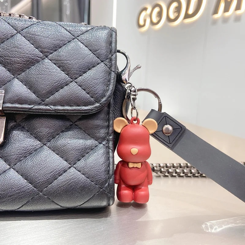 Mīlīgs kaklasaites lācis, atslēgu piekariņš, sveķu, lelles, kulons sievietēm, somiņa, automašīnas šarms, mobilais tālrunis, smalks sīkums aksesuāri, dāvana bērniem