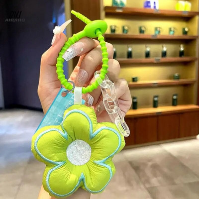 Divatos fekete virágos kulcstartó aranyos virágos kulcstartó lányoknak hátizsák dísztáska medál dekoráció