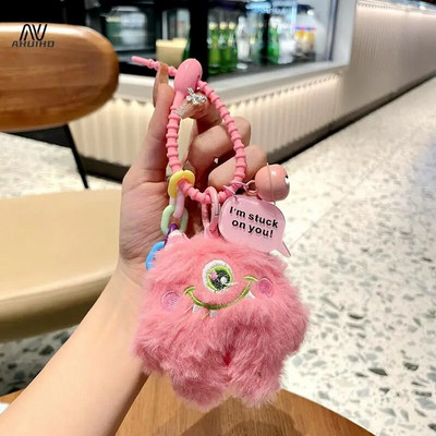 Divatos fekete virágos kulcstartó aranyos virágos kulcstartó lányoknak hátizsák dísztáska medál dekoráció