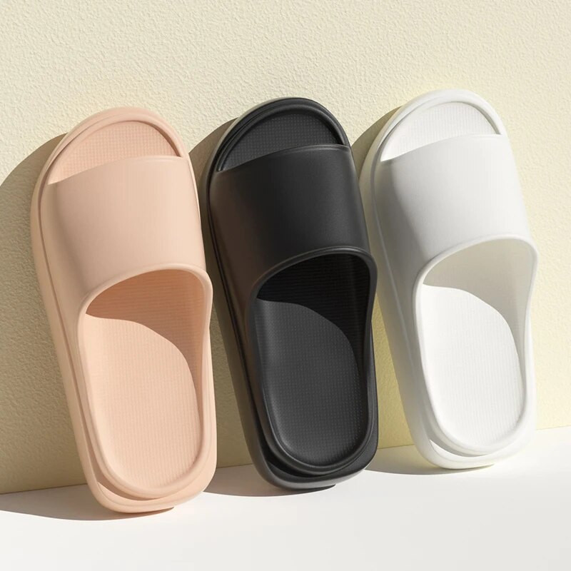 Jauns modes bikses vienkrāsains vasaras sieviešu mājas apavi omulīgi slaidi elastīgi mīkstās bikses sandales sievietēm čības čības