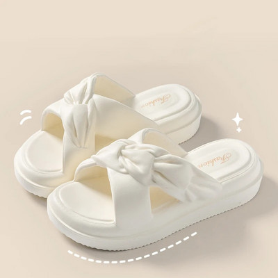 Vasaras modes krosovera dizaina čības Neslīdošas platformas slaidi Komforta jūras pludmales sandales Sieviešu apavi Sieviešu čības mājās