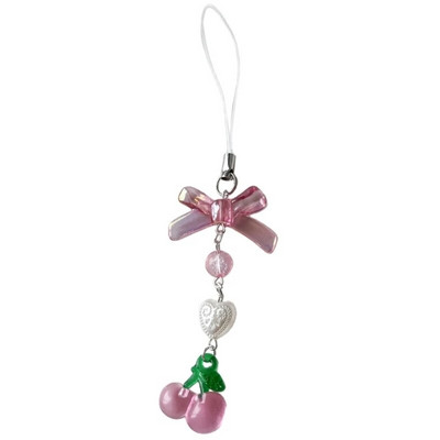 Zemeņu kulons atslēgu piekariņš Salds atslēgu piekariņš mugursomas rotājums ķiršu tauriņš atslēgu turētājs sieviešu meitenes rotaslietas ornaments