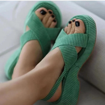 Γυναικεία παπούτσια σε έκπτωση 2023 Νέα καλοκαιρινή μόδα Στρογγυλή κεφαλή Μασίφ γυναικεία σανδάλια Casual απλά ελαφριά γυναικεία σανδάλια