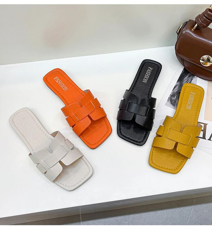 Γυναικεία παπούτσια σε έκπτωση 2024 New Fashion Leopard Print Γυναικείες παντόφλες Καλοκαιρινή casual Flat outdoor παπούτσια Γυναικεία Zapatos