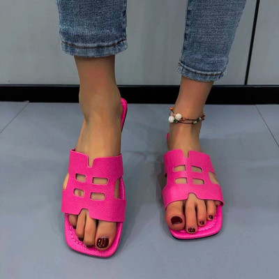 Summer Luxury Slippers Women Flat Designer Sandals Outdoor Walking Women`s Shoes Plus Sizes Ladies Shoes