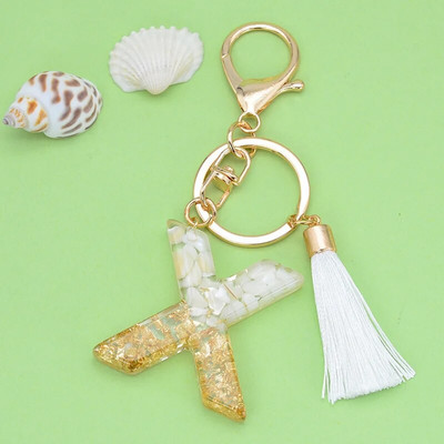 Angļu burtu atslēgu piekariņš ar baltu pušķu kristālu AZ atslēgu piekariņš mirdzoši fliteriem aizpildāmi atslēgu piekariņi meitenēm dāvanas maisiņu piekariņi