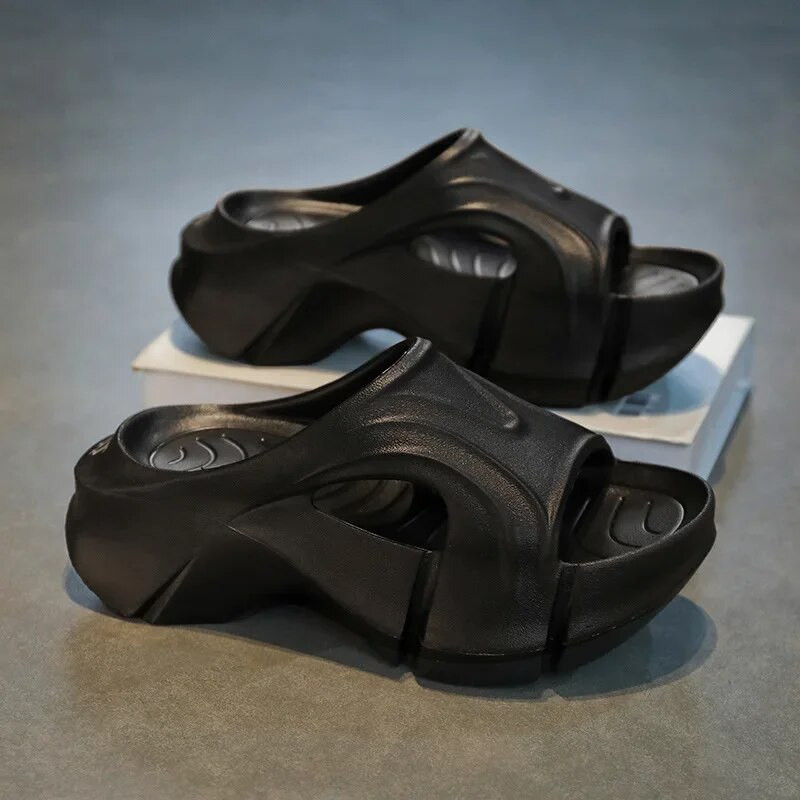 Summer Beach Wedge Platform Eva Slippers Γυναικείες Χονδρή Πλατφόρμα Εσωτερικές Διαφάνειες Σπίτι Γυναικεία ελαφριές αντιολισθητικές σαγιονάρες μπάνιου