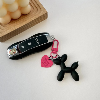 Cool Acrylic Cartoon Balloon Dog keychains Cute Y2k Bag Charms Μπρελόκ αυτοκινήτου Κοσμήματα Δώρο ζευγάρι για γυναίκες κορίτσια