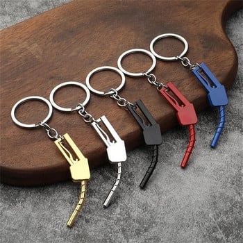 Creative Car Turbo Brake Disc Keychain Χειροκίνητο κιβώτιο ταχυτήτων Μοχλός μεταλλικό μπρελόκ για γυναίκες Ανδρικό μενταγιόν τηλεφώνου 4s Shop Gifts