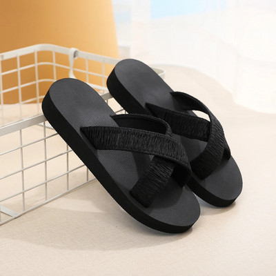 Flip-flops de vară pentru femei, moda boemă pentru femei, șlapi de plajă, ocazional, papuci plat pentru damă, pantofi confortabili, pentru interior, casă.