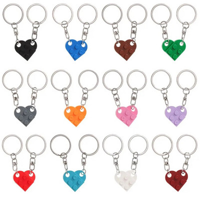 1 par slatkih privjesaka za ključeve u obliku ljubavnog srca za parove Žene Muškarci Prijateljstvo koje se može odvojiti Privjesak za ključeve u obliku ljubavnog srca Nakit Poklon