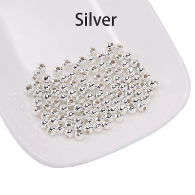 30-500 tk/partii 2-10 mm kullavärvi ümmargune vaherõngas helmeste ots metallist seemnehelmed käevõru kaelakee jaoks DIY ehete valmistamise tarvikud