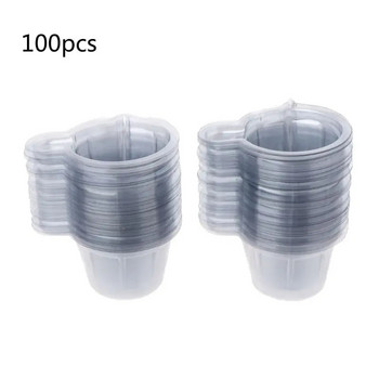 20-100Pcs 40ML Пластмасови чаши за еднократна употреба Диспенсър Комплект форми от силиконова смола за Направи си сам Инструменти за изработка на бижута от епоксидна смола Аксесоари