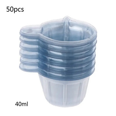 20-100Pcs 40ML Πλαστικά κύπελλα μιας χρήσης Dispenser Κιτ καλουπιού ρητίνης σιλικόνης για DIY Εργαλεία Κατασκευής Κοσμημάτων από Εποξική Ρητίνη Αξεσουάρ
