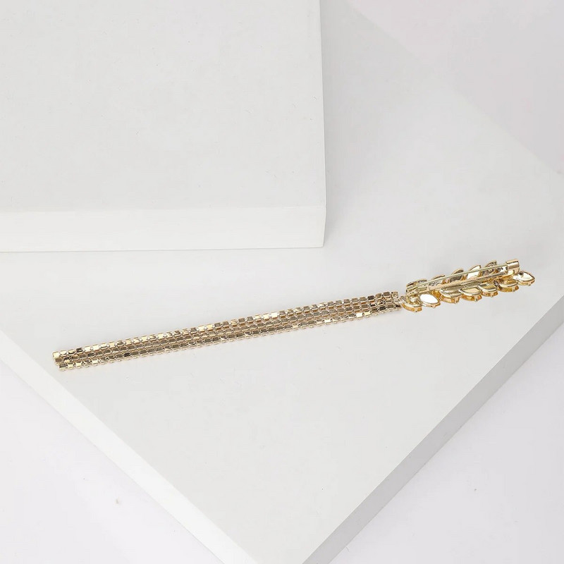 Dmari Luksusa Sieviešu sakta Rhinestone Garš pavediens Pušķis Atloka piespraudes Kviešu ausu Aksesuāri Rotaslietas Sieviešu Apģērbs