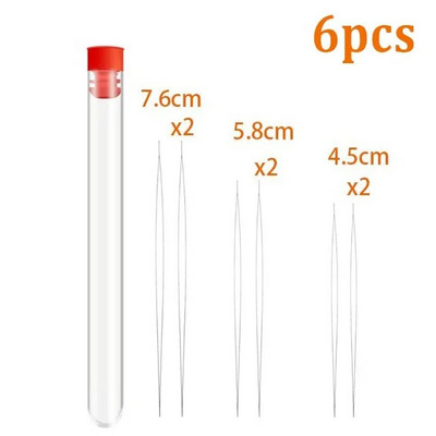 5/6kom Otvorene igle za perle Igle Zakrivljene igle Perle Narukvica Ogrlica DIY Alati za izradu nakita Ručno izrađena igla za uvlačenje konca