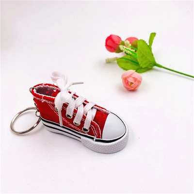 Creative 3D Canvas Sneaker Tenisa apavu atslēgu piekariņš Cute Mini Sport Kurpes Kulons Atslēgu piekariņi Automašīnas Simulācija Piekariņu soma atslēgu turētājs