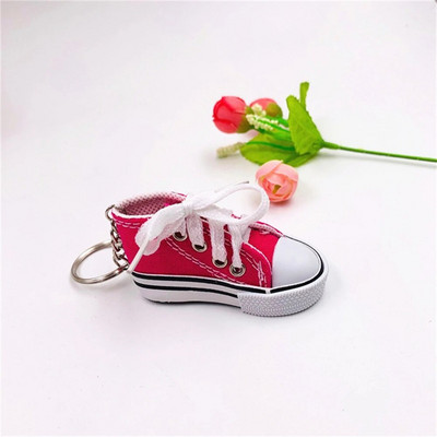 Creative 3D Canvas Sneaker Tenisa apavu atslēgu piekariņš Cute Mini Sport Kurpes Kulons Atslēgu piekariņi Automašīnas Simulācija Piekariņu soma atslēgu turētājs