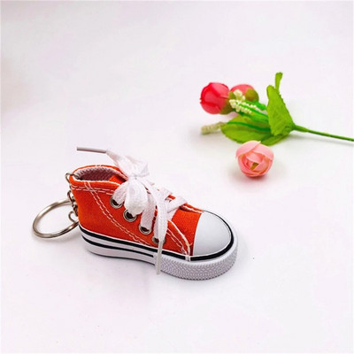 Creative 3D Canvas Sneaker Tenisa apavu atslēgu piekariņš Cute Mini Sport Kurpes Kulons Atslēgu piekariņi Automašīnas Simulācija Piekariņu soma atslēgu turētājs