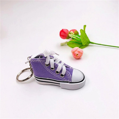 Creative 3D Canvas Sneaker Tenisa apavu atslēgu piekariņš Cute Mini Sport Kurpes Kulons Atslēgu piekariņi Automašīnas Simulācija Piekariņu soma atslēgu turētājs