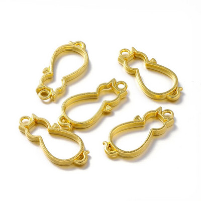 5db macska szegélyforma gyanta formák szilikon geometriai üreges fém keret keret epoxi gyanta formák medál barkács ékszerkészítéshez