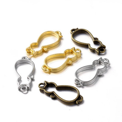 5db macska szegélyforma gyanta formák szilikon geometriai üreges fém keret keret epoxi gyanta formák medál barkács ékszerkészítéshez