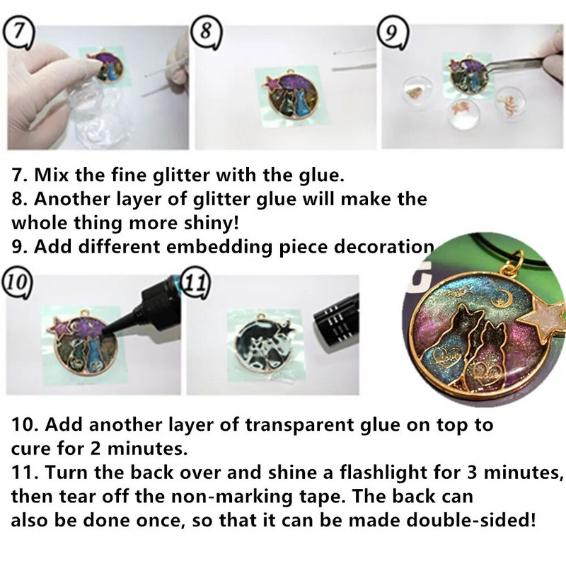 5db macska szegélyforma gyanta formák szilikon geometriai üreges fém keret keret epoxi gyanta formák medál barkács ékszerkészítéshez