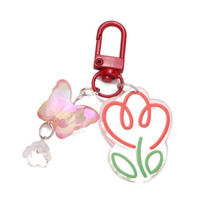 Gradients/vienkrāsains Star Charm atslēgu piekariņš jauks kulons automašīnas atslēgu piekariņš mugursomas dekorēšana modes soma šarmu rotaslieta dāvana