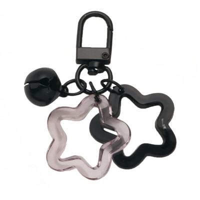 Gradients/vienkrāsains Star Charm atslēgu piekariņš jauks kulons automašīnas atslēgu piekariņš mugursomas dekorēšana modes soma šarmu rotaslieta dāvana