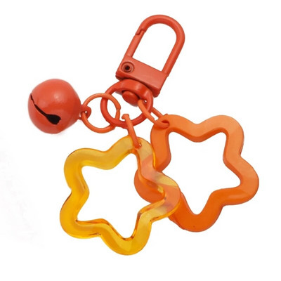 Gradients/vienkrāsains Star Charm atslēgu piekariņš jauks kulons automašīnas atslēgu piekariņš mugursomas dekorēšana modes soma šarmu rotaslieta dāvana