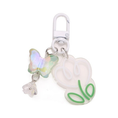 Gradients/vienkrāsains Star Charm atslēgu piekariņš jauks kulons automašīnas atslēgu piekariņš mugursomas dekorēšana modes soma šarmu rotaslieta dāvana