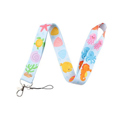 FI18 virves siksna atslēgu piekariņš kakla štrope Dāvanas studentiem atslēgas garais tālrunis USB piekārtiem rotājumi pret pazaudēšanu pakaramo virvi Mode