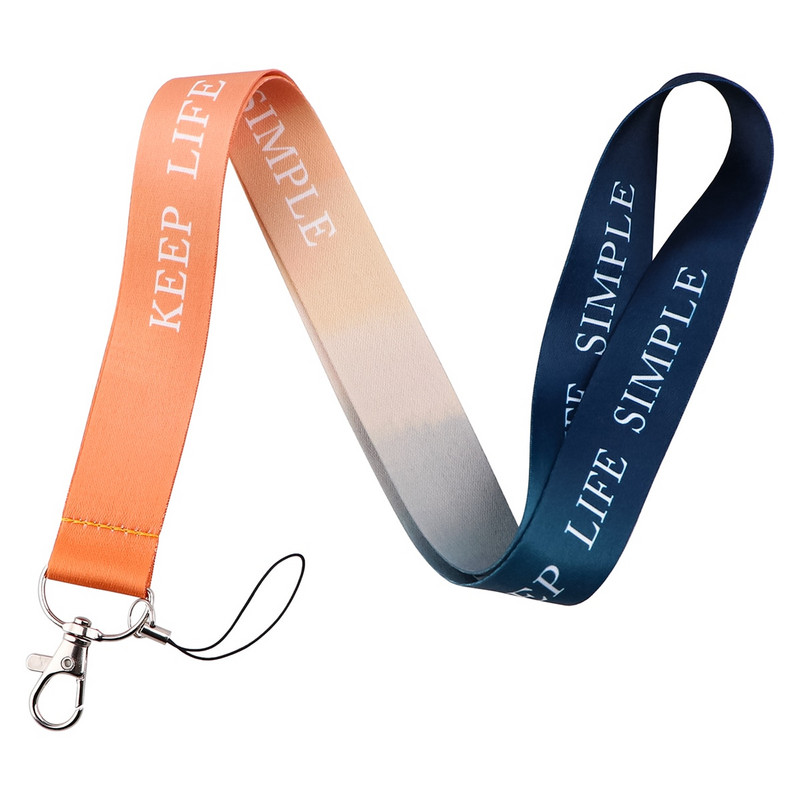 FI18 virves siksna atslēgu piekariņš kakla štrope Dāvanas studentiem atslēgas garais tālrunis USB piekārtiem rotājumi pret pazaudēšanu pakaramo virvi Mode