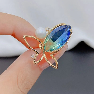 Νέα μόδα Γυναικείες καρφίτσες με φιόγκο για ζώα Μεταλλικές μικρές καρφίτσες καρφίτσα από στρας καρφίτσες λουλουδιού πέτου Σταθερό αξεσουάρ ρούχων με αντικουμπιά