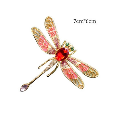 Modernas zilas kristāla vintage spāru saktas sievietēm Augstas kvalitātes modes kukaiņu saktas piespraudes Mēteļu aksesuāri Dzīvnieku rotaslietas