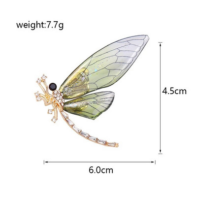 Modernas zilas kristāla vintage spāru saktas sievietēm Augstas kvalitātes modes kukaiņu saktas piespraudes Mēteļu aksesuāri Dzīvnieku rotaslietas