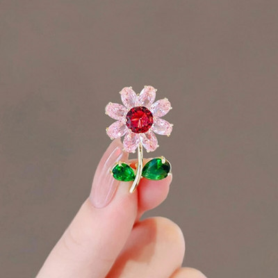 Rhinestone piespraudes piespraudes ziedu dzīvnieku loku saktas sievietēm Metāla atloka piespraudes Pretspīduma Fiksētas džempera nozīmītes Apģērbu aksesuāri