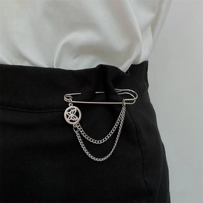 Korejiešu stila metāla tauriņu ķēdes sakta sievietēm vīriešu uzvalku dekorēšana pušķu ķēde metāla krelles pin auduma rotaslietas aksesuāri
