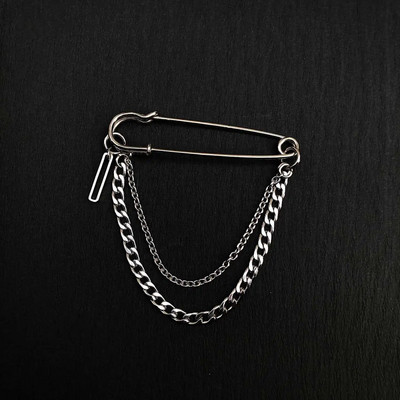 Korejiešu stila metāla tauriņu ķēdes sakta sievietēm vīriešu uzvalku dekorēšana pušķu ķēde metāla krelles pin auduma rotaslietas aksesuāri