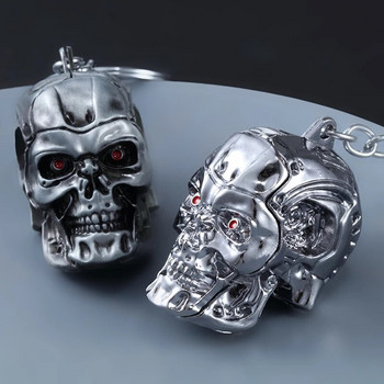 Μπρελόκ Terminator Skull Head Ανδρικά Γυναικεία Κρεμαστό Κρεμαστό Μπρελόκ Κοσμήματα Αξεσουάρ κλειδιών αυτοκινήτου