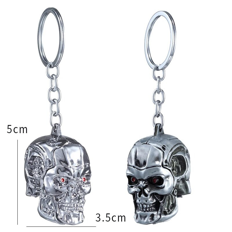 Μπρελόκ Terminator Skull Head Ανδρικά Γυναικεία Κρεμαστό Κρεμαστό Μπρελόκ Κοσμήματα Αξεσουάρ κλειδιών αυτοκινήτου