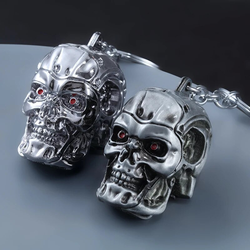 Μπρελόκ Terminator Skull Head Ανδρικά Γυναικεία Κρεμαστό Κρεμαστό Μπρελόκ Κοσμήματα Αξεσουάρ κλειδιών αυτοκινήτου