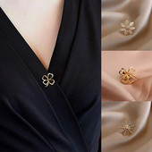 Modni set broševa Ženski broševi s cvjetnom mašnom Metalna igla protiv odsjaja Fiksne igle za odjeću Džemper Kaput Odjevni dodaci