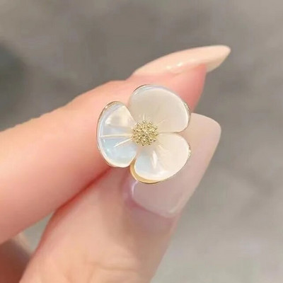 Modni set broševa Ženski broševi s cvjetnom mašnom Metalna igla protiv odsjaja Fiksne igle za odjeću Džemper Kaput Odjevni dodaci