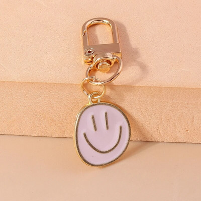Χαριτωμένο Smile Face Μπρελόκ Emoticon Μπρελόκ Μπρελόκ μενταγιόν για άντρες Γυναικείες θήκες για μπρελόκ Τσάντα κουλούρια Κρεμαστά κοσμήματα DIY Δώρα