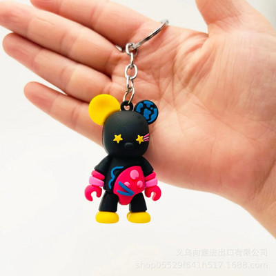 Δημιουργικό καρτούν χώρο βίαιη αρκούδα κούκλα μπρελόκ τσάντα μενταγιόν φοιτητικό δώρο στολίδια αξεσουάρ ρούχων