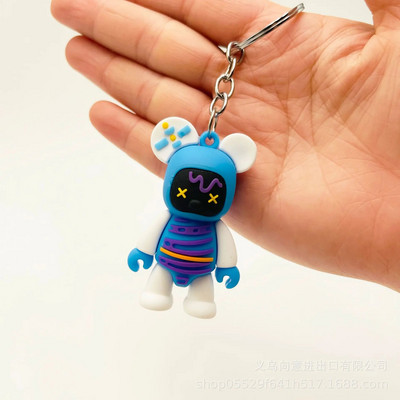 Δημιουργικό καρτούν χώρο βίαιη αρκούδα κούκλα μπρελόκ τσάντα μενταγιόν φοιτητικό δώρο στολίδια αξεσουάρ ρούχων