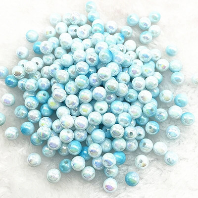 4mm 6mm 8mm 10mm Κρεμ Σειρά Στρογγυλές Ακρυλικές Πέρλες Χάντρες Loose Spacer Beads for Jewelry Making DIY βραχιόλια σκουλαρίκια κολιέ