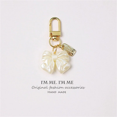 Μόδα απομίμηση Pearl Heart Μπρελόκ Χαριτωμένα γεωμετρικά μπρελόκ Θήκη ακουστικών Κρεμαστό αξεσουάρ Κλειδοθήκη αυτοκινήτου Δώρα