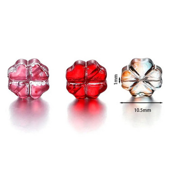 10/20 бр. 10 mm чешки Lampwork Crystal Flower Spacer Beads Плоски кръгли свободни мъниста за Направи си сам Консумативи за изработка на бижута Аксесоари